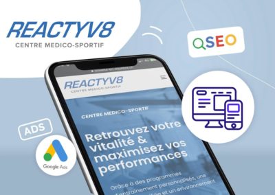 Reactyv8 : refonte de site web et campagnes Google ads